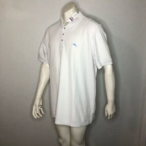 Tommy Bahama Polo Shirt White 2Xl
